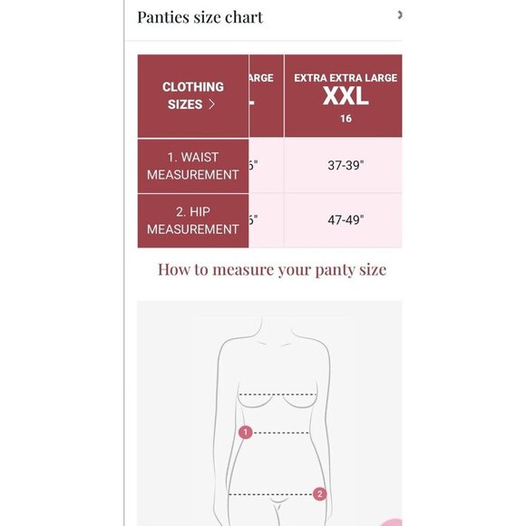 La Vie En Rose XXL Be Free Microfiber Invisible Cheeky Panty 5 Pair New With Tag - Picture 10 of 10